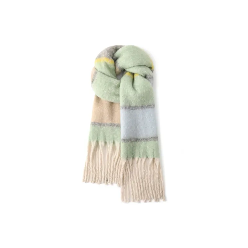 FREE RABBITⅡ Fall And Winter Advanced Versatile Brightening Warm Fringe Scarf Unisex-12