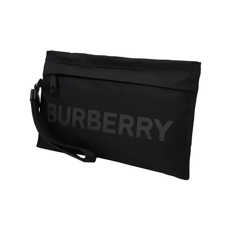 Burberry Nylon Clutch Regular Unisex Black-1