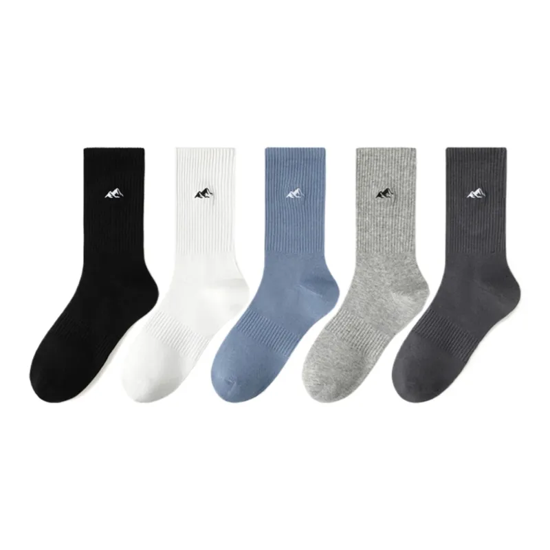 Yalu Mid Calf Socks Men's 5 Pack-8
