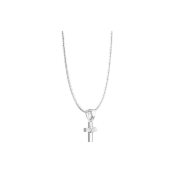 ICEGANG White Gold Plated Zircon Necklaces Unisex