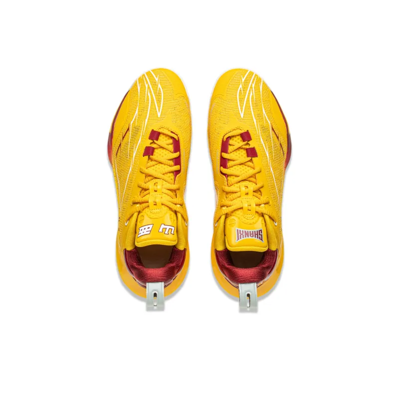 LiNing Flash Strike 11 Supportive And Elastic Low Top Basketball Shoes Men's Yellow-4