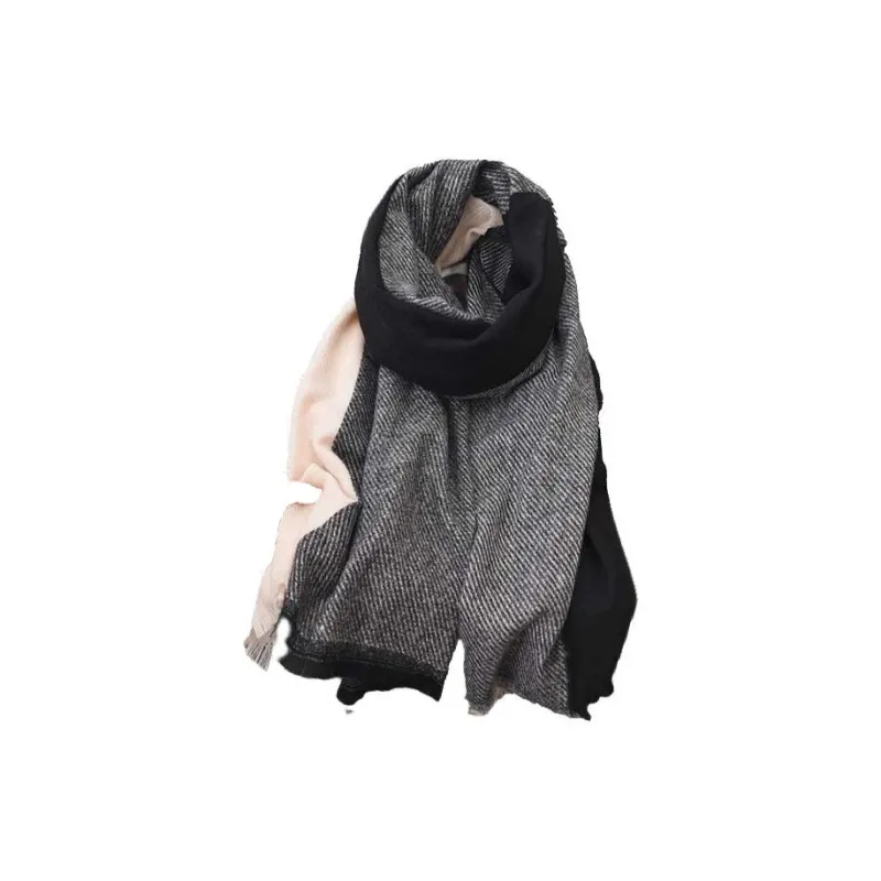 EEEENO Polyester Knit Scarves Unisex-6