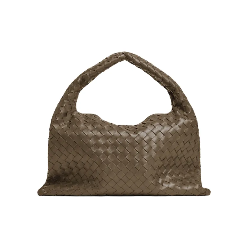 Bottega Veneta Cow Leather One Shoulder Handbags Women's Pinecone Brown-2
