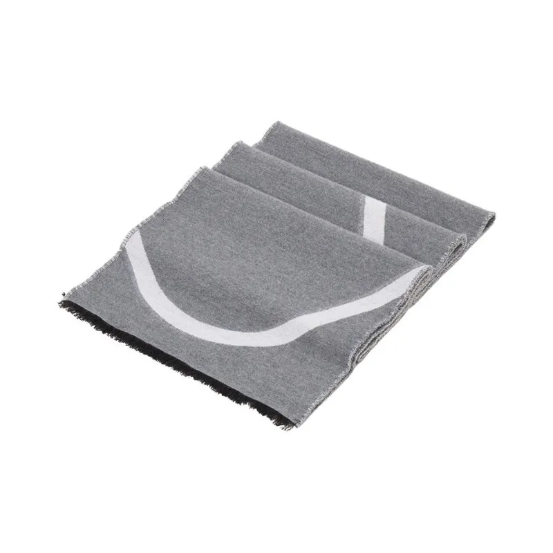 Valentino Wool Knit Scarves Unisex Gray-1