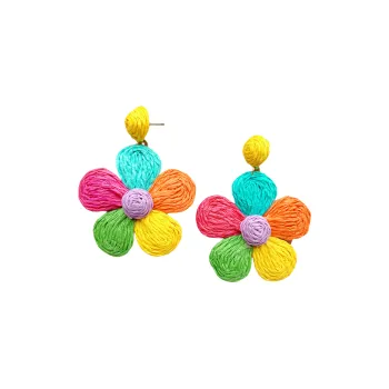 QIANFANGDAHUANGYE Alloy Earrings Women's Multicolor