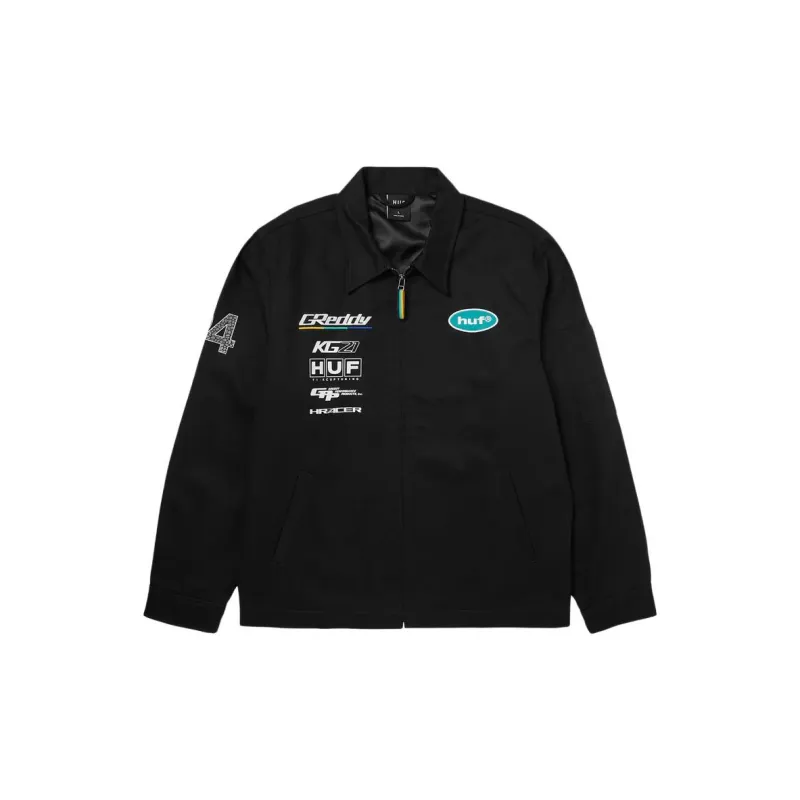 HUF GREDDY Collaboration Jackets Unisex Black-1