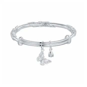 KING TAI SANG 999 Fine Silver Bangles Unisex
