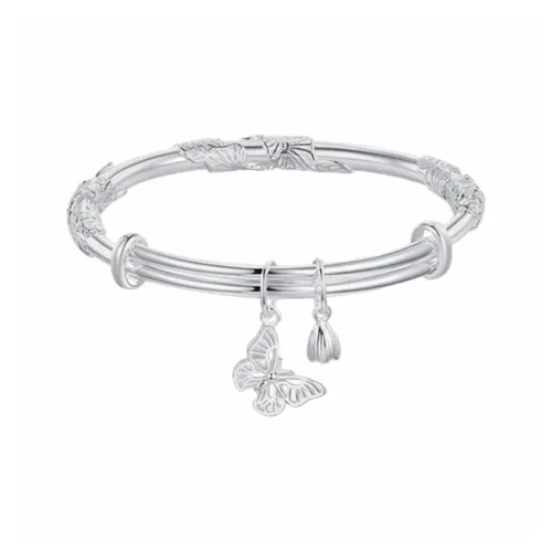 KING TAI SANG 999 Fine Silver Bangles Unisex
