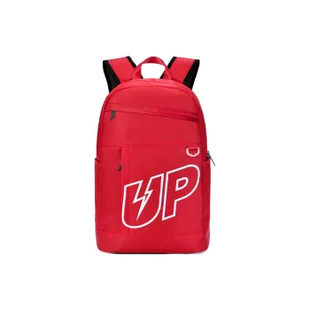 TURN UP Nylon Laptop Bag For Middle And High School Students Large Size Unisex Red