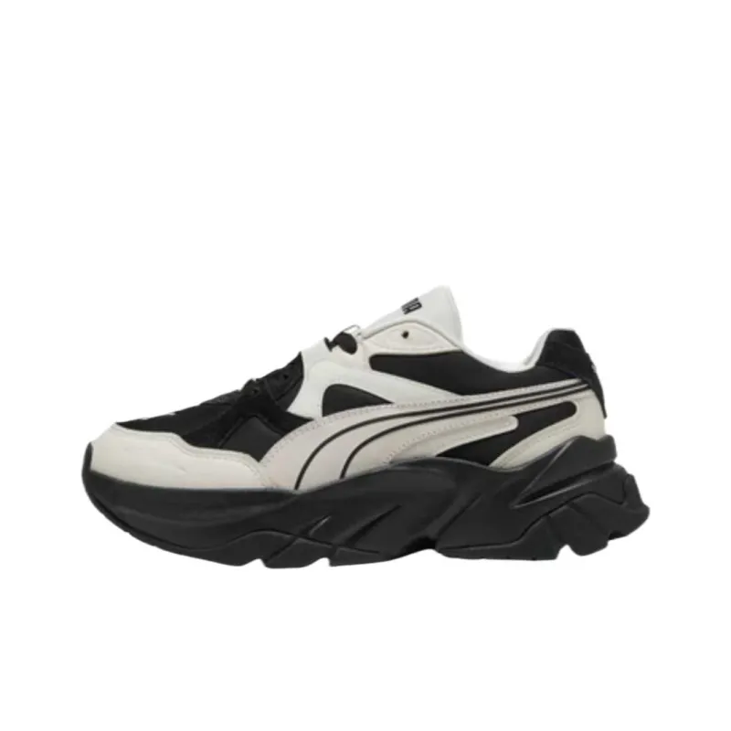 PUMA Slip Resistant Low Top Chunky Sneakers Women's Gray Silver Black-0
