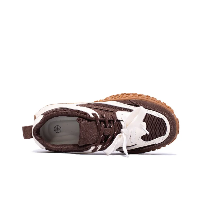 La Chapelle Cushioning Wear Resistant Low Top Casual Shoes Women's Coffee-2
