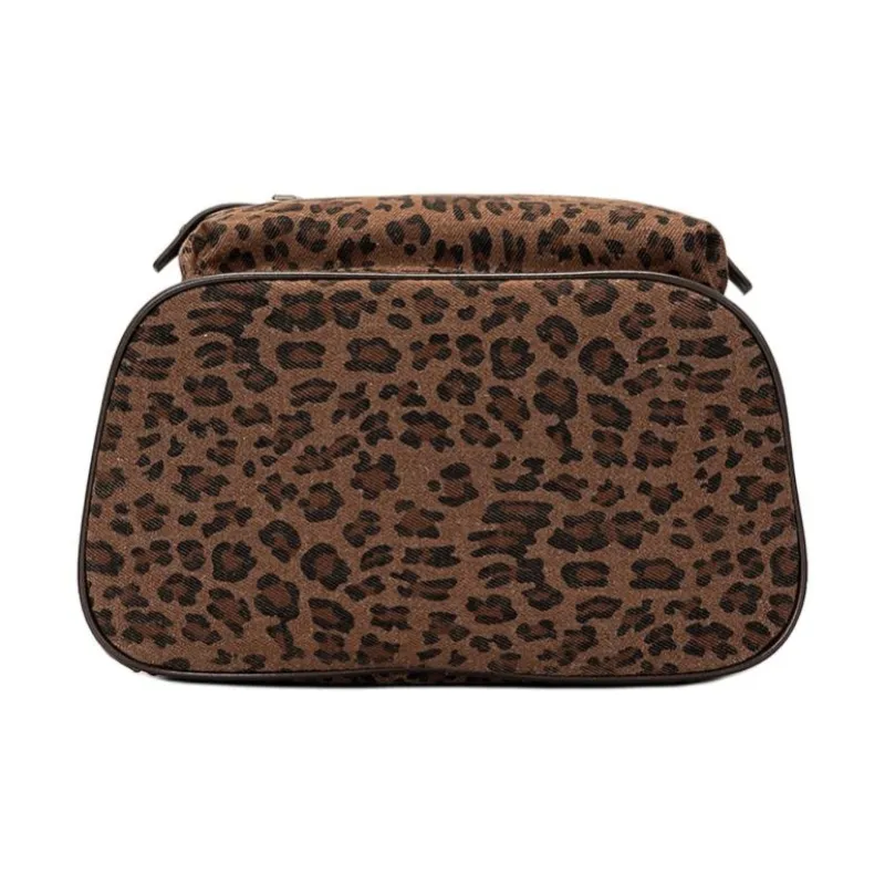 ROBERTA DI CAMERINO Fabric Backpack Regular Women's Leopard Brown-4