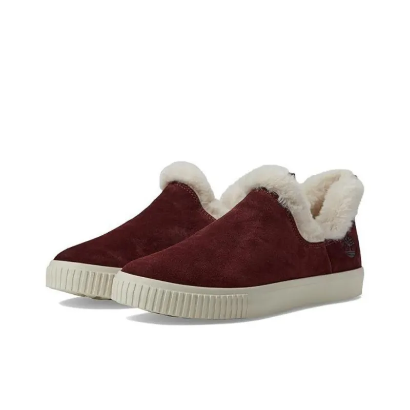 Timberland Skyla Bay Durable Warm Low-Top Casual Shoes Women's Burgundy-1