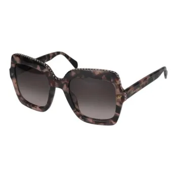 Blumarine Acetate Square Sunglasses Women's Brown