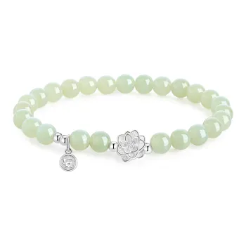 Lao Feng Xiang Hetian Jade Bracelets Green Jade Women's