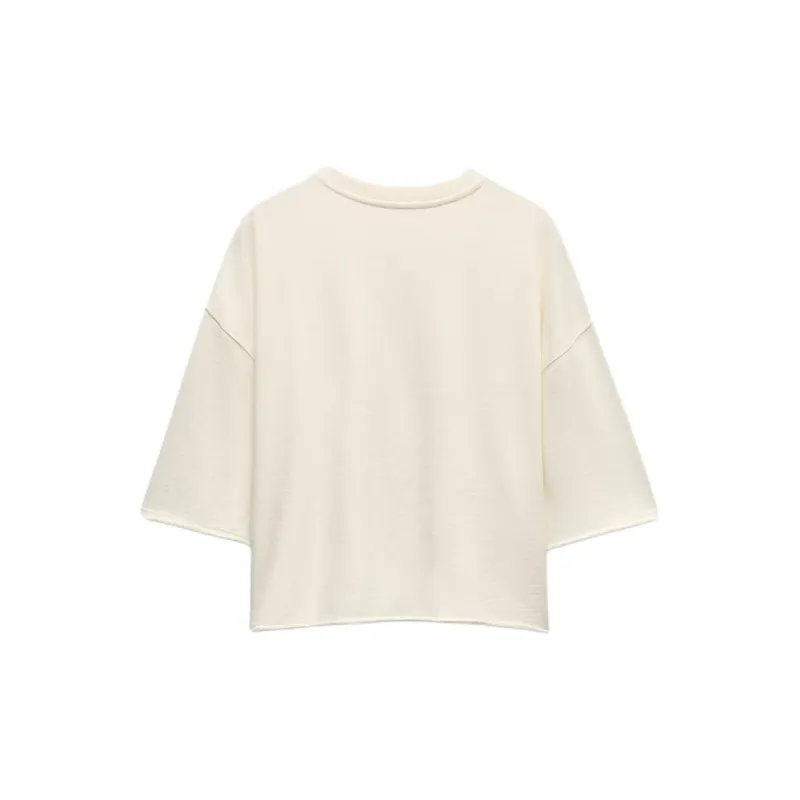 ZARA Sweatshirts Women's White-1