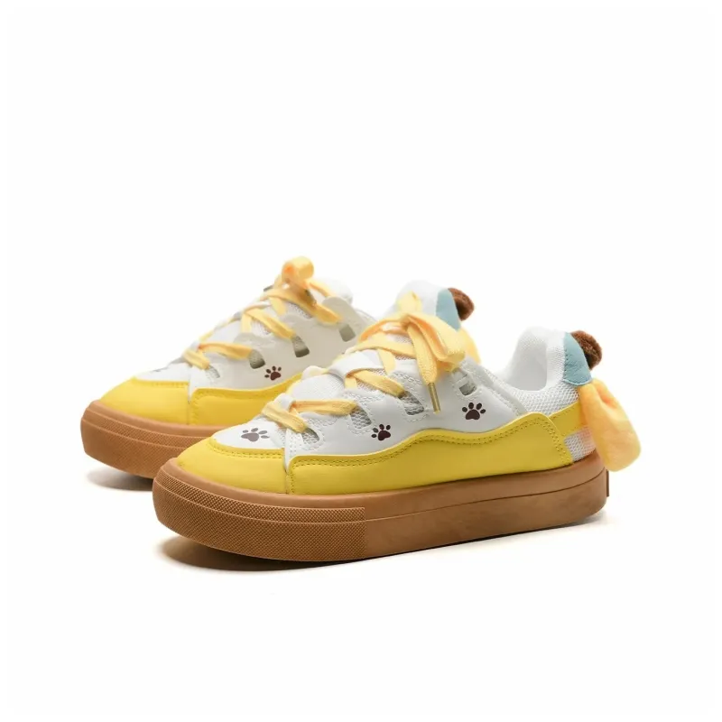 Circle Small Cushioned Wear-Resistant Lightweight Height Increasing Low-Top Skateboard Shoes Women's Box Included-20