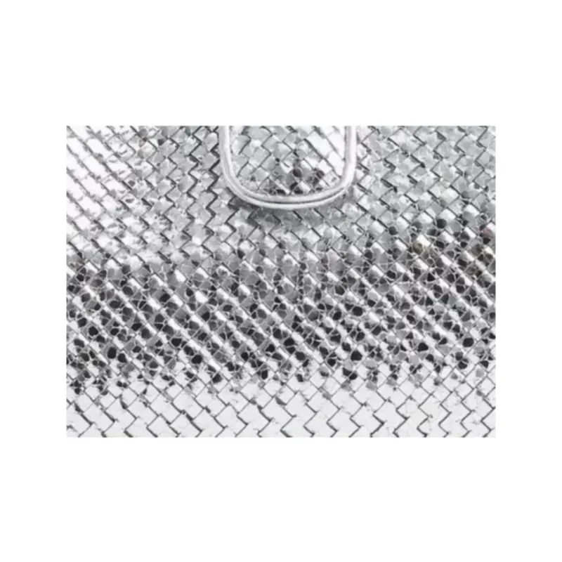 Bottega Veneta Goatskin Clutch Women's Silver-4