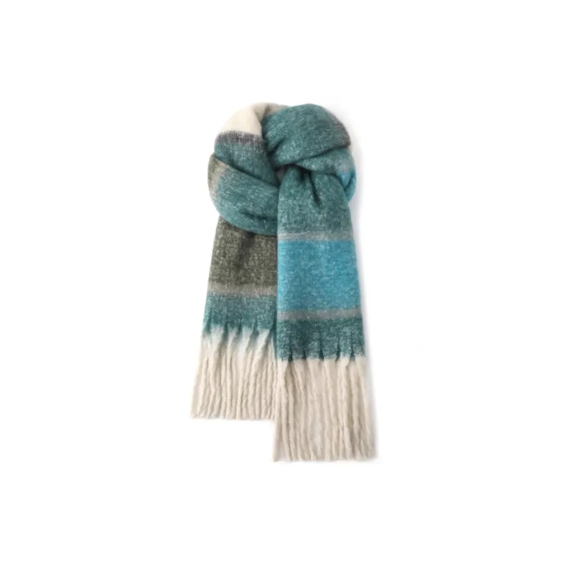 FREE RABBITⅡ Fall And Winter Advanced Versatile Brightening Warm Fringe Scarf Unisex-8