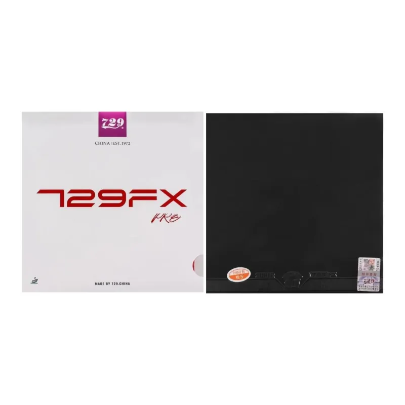 729 FX PRO Table Tennis Rubbers Sponge Inverted Rubber All Compatibility Advanced Model, Adults 2.2mm Red/Black-3