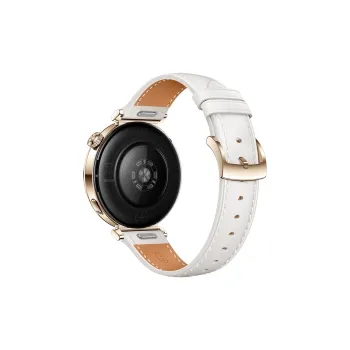 FZRT Push Button Watch Bands Official Same Style Vegan Leather Pearl White Genuine Leather Strap Unisex
