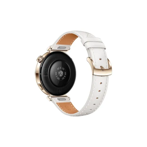 FZRT Push Button Watch Bands Official Same Style Vegan Leather Pearl White Genuine Leather Strap Unisex