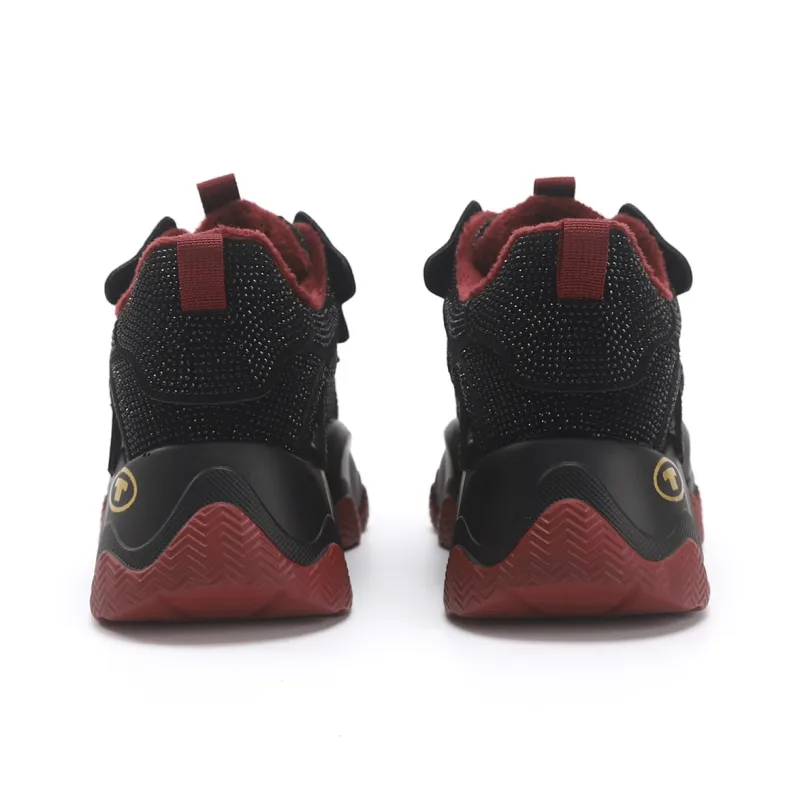 TOM TAILOR Red Flame Starlight Sports Boots Low Top Chunky Sneakers Women's-39