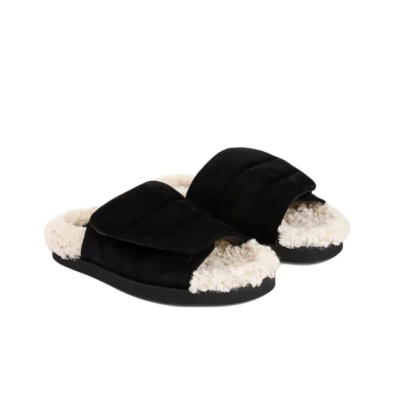 GIABORGHINI Faux-shearling Slides-2