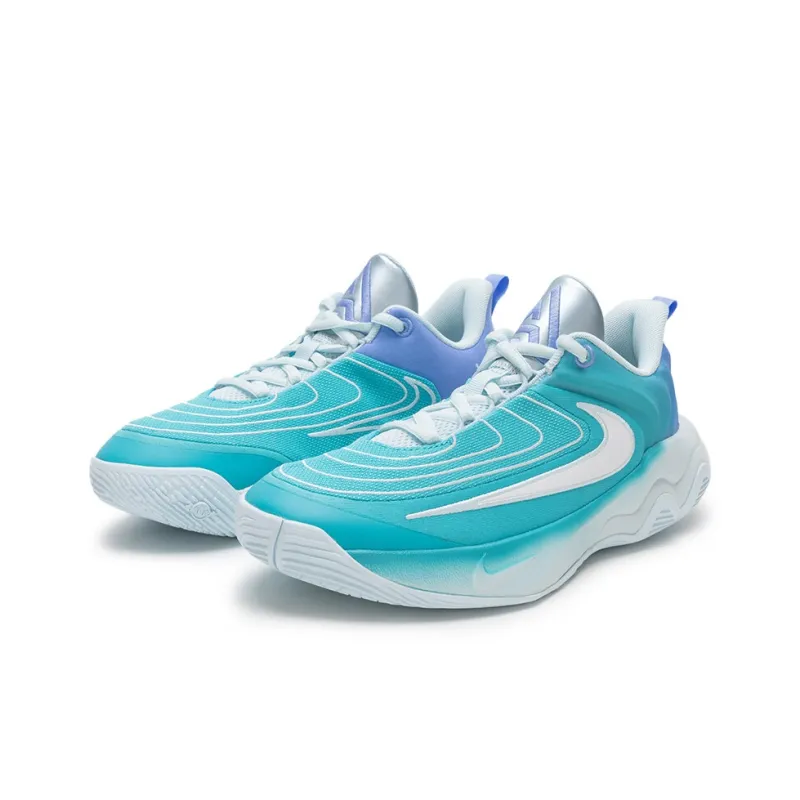 Nike Giannis Immortality Anti Slip Wear Resistant Low Top Children's Basketball Shoes Green/Blue/White Unisex-1