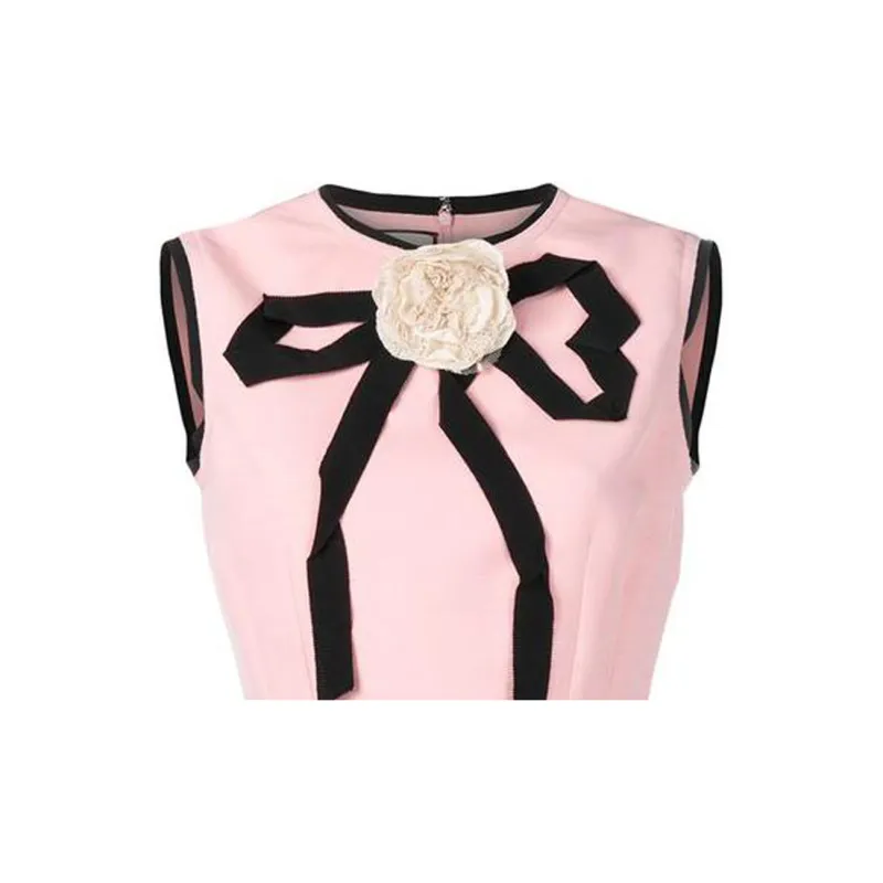 GUCCI Sleeveless Dresses Women's Pink-4