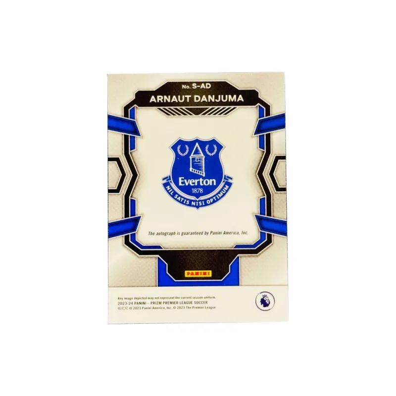 PANINI Daniouma Signature Everton Prizm Collection Standard Condition Sports Cards 1 Pc-1