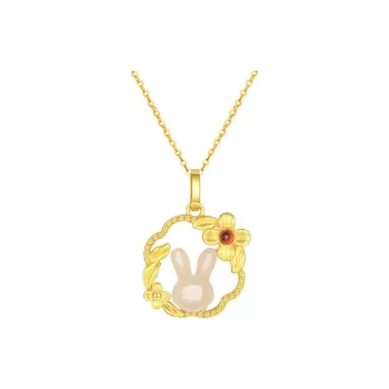 VERENA REINE Hetian Jade Necklaces White Jade Women's
