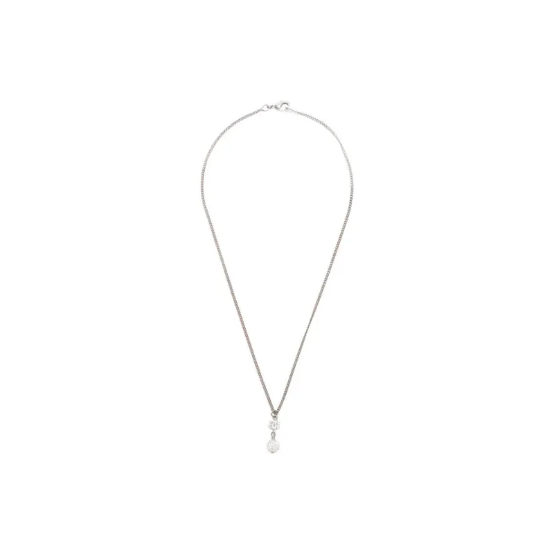 CHANEL 2000s Embellished Cc Necklace-2