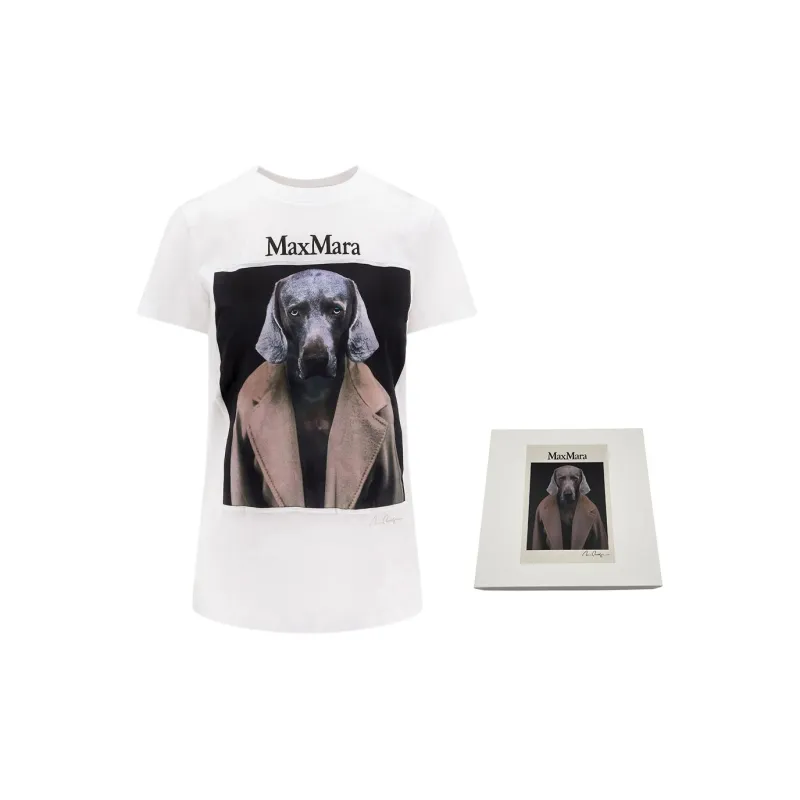MaxMara Graphic Printed Crewneck T Shirt-2