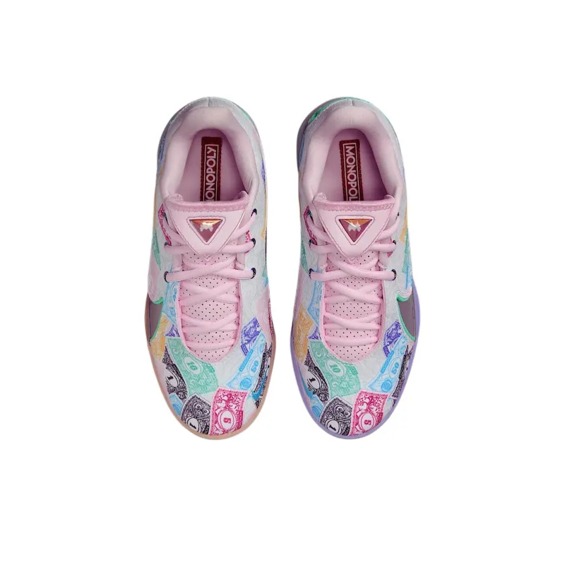 Nike LeBron 22 Cushioning, Wear Resistant Low Top Children's Basketball Shoes White Pink Blue Green Unisex-3