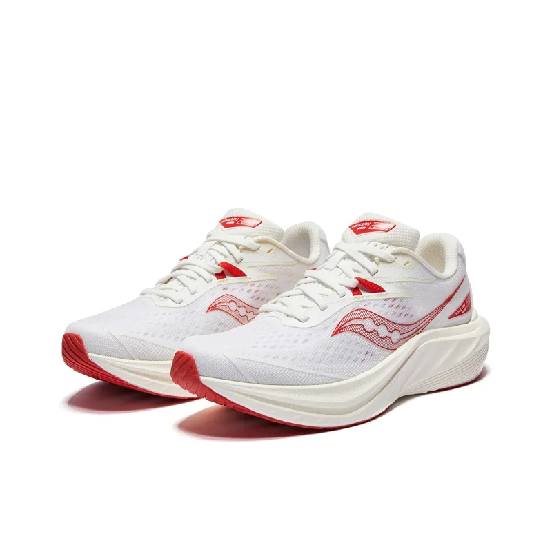 Saucony Slay 2 Low Top Running Shoes Unisex White Red-2