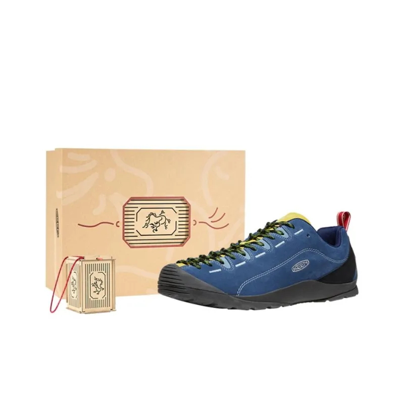 Keen Jasper Outdoor Shoes Men Low Top Yellow/Blue-5