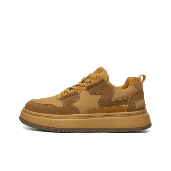 JEEP SPIRIT Skateboard Shoes Men Low Top Sunrise Yellow