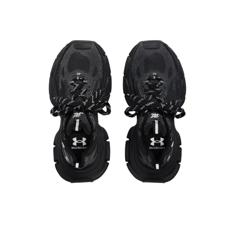 Under Armour x Balenciaga 3XL Low Top Casual Shoes Women's Black-5