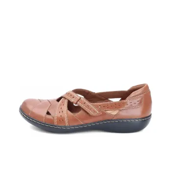 Clarks ASHLAND SPIN Q Casual Single Shoes Women's Brown