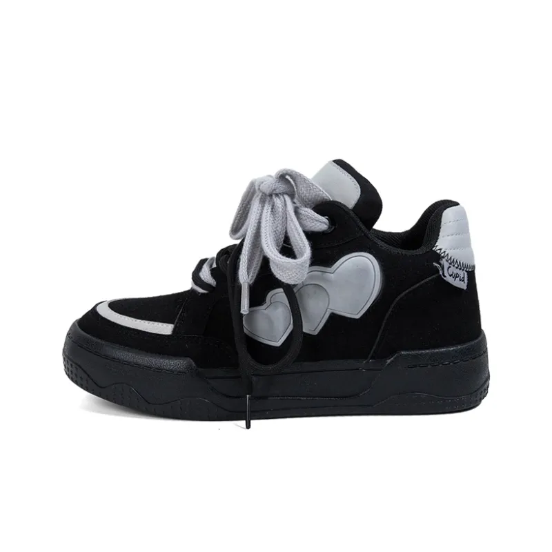 OYNN New Freshman Series Skateboard Shoes Women's Low Top Black-1