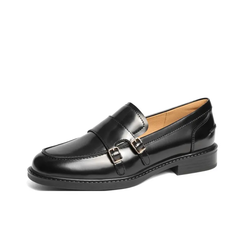 BELLE Loafers Women's Black, Red Brown-1