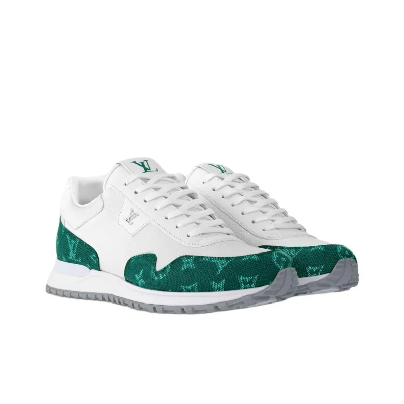 LOUIS VUITTON Run Away Low Top Casual Shoes Men's Green-2