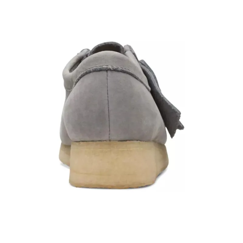 Clarks Originals Wallabee Boot Grey Nubuck Women's-5
