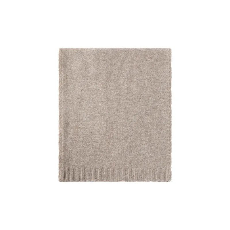 BANDICOOT Wool Knit Scarves Unisex Beige-0