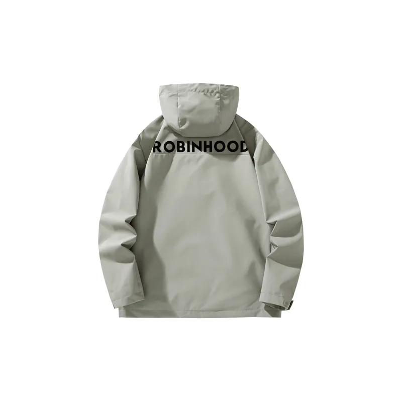 ROBINHOOD Waterproof And Windproof Windbreaker Jacket Unisex Black-33