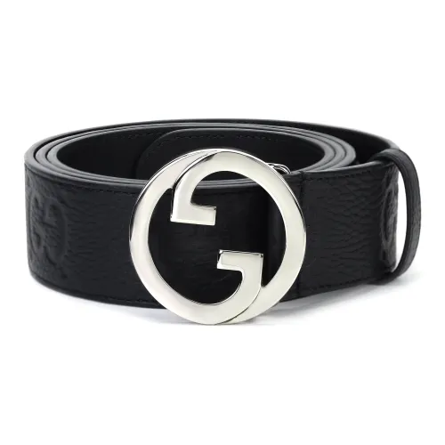 GUCCI Blonde Wide Leather Belt
