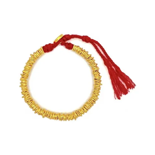 Welcome To The Treasure Rich Overnight New Chinese Style Chinese Fashion Trend Elegant Sparkling Woven Bracelets Unisex