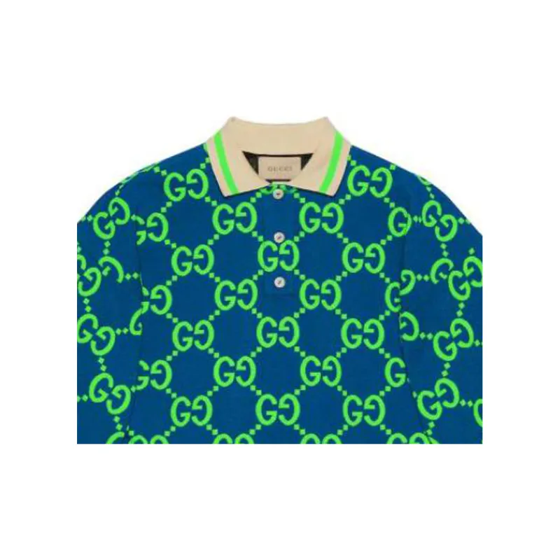 GUCCI Polo Shirts Women's Green-4