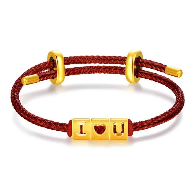 LOVING Gold Bracelet Unisex-0